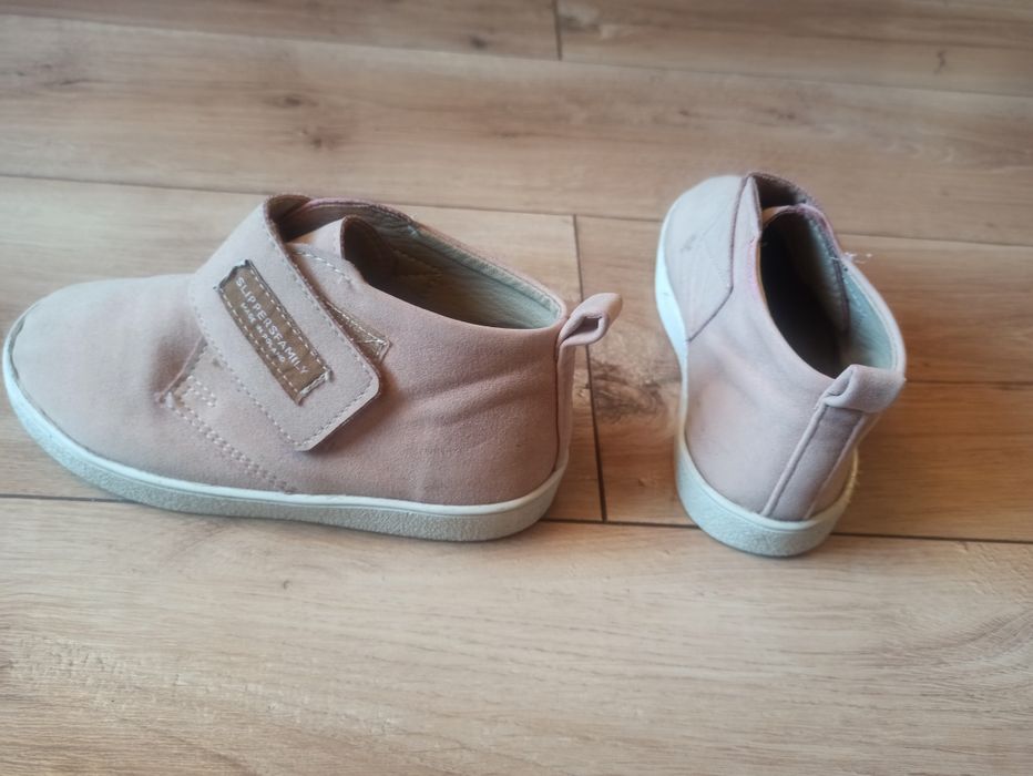 Buty na rzep slipper family, rozm. 30, pudrowy róż