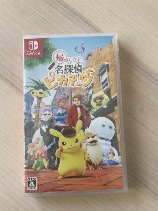 Detetive Pikachu Switch JPN suporte em Ingles