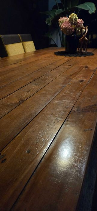 Stół rustykalny loft 240cm z ławką