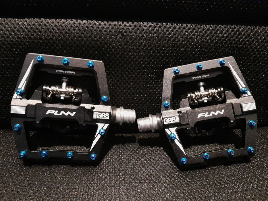 Nowe Pedały platformy+SPD FUNN MAMBA S Oś Cr-Mo Enduro MTB 407g