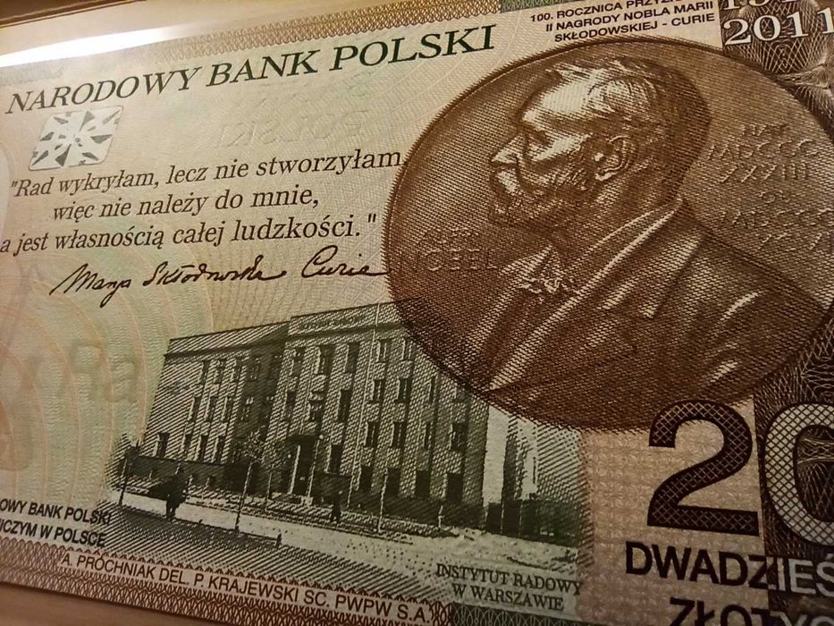 Banknot kolekcjonerski Maria Skłodowska-Curie UNC 6112