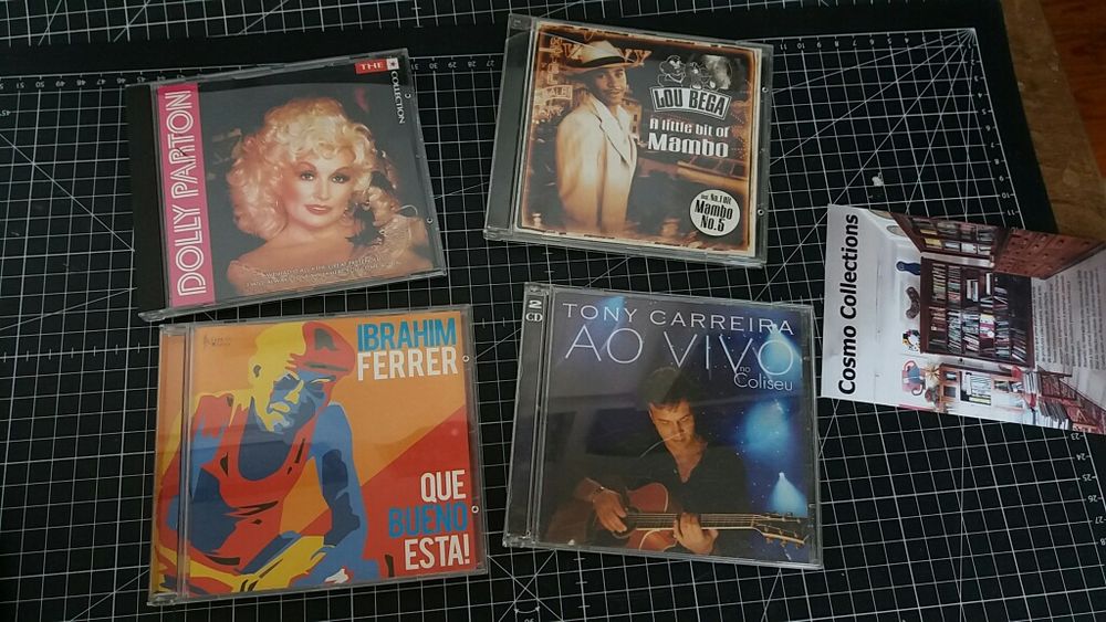 Cds originais lou Bega, Dolly Parton, Tony Carreira, Ibrahim Ferrer