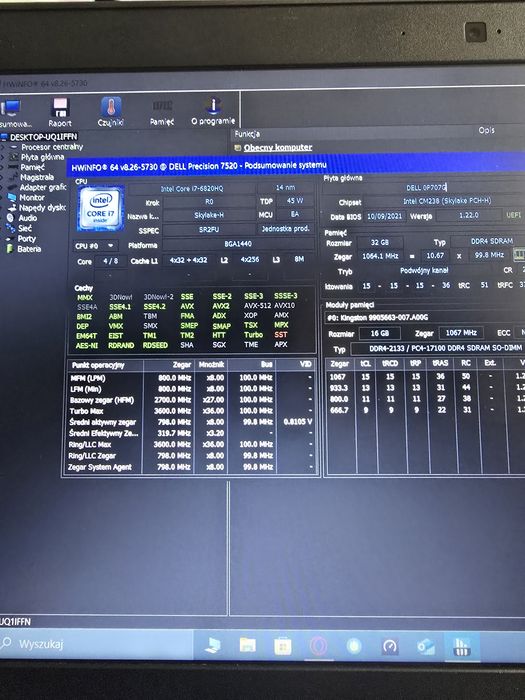 Laptop Dell bardzo dobry.