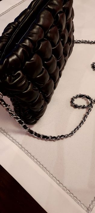 Torebka czarna skórka ekolog