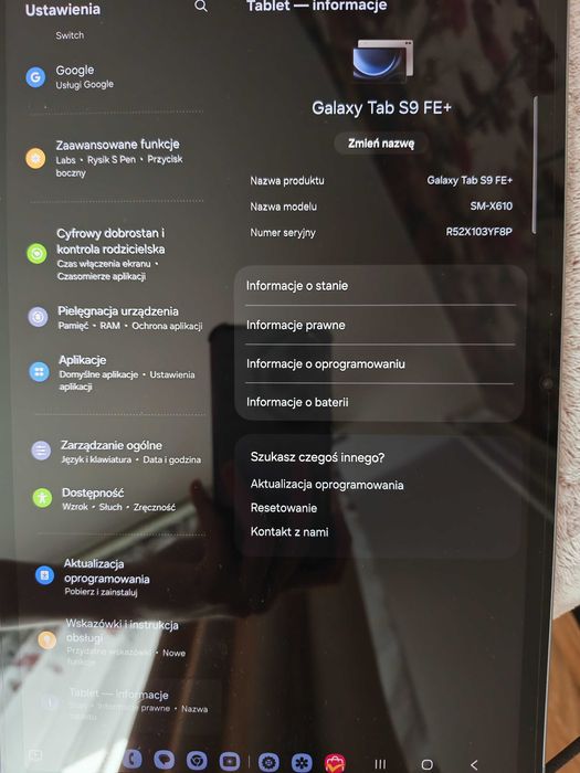Tablet Samsung S9 FE plus
