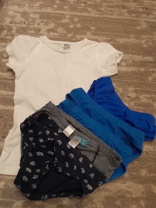 Трусики, плавки для хлопчика 5шт+ біла футболка,6-8 років