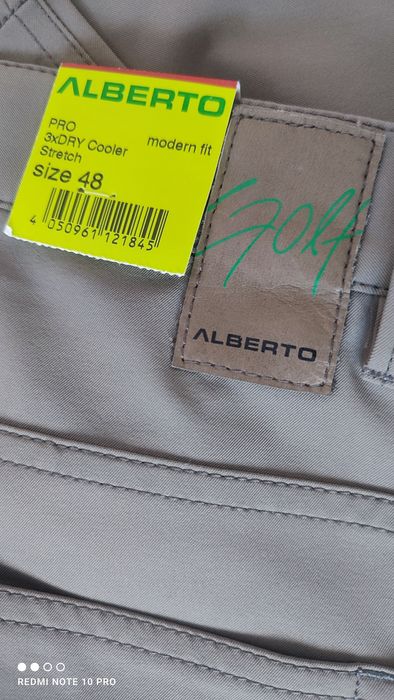 Nowe spodnie męskie do golfa rozmiar 48 Alberto