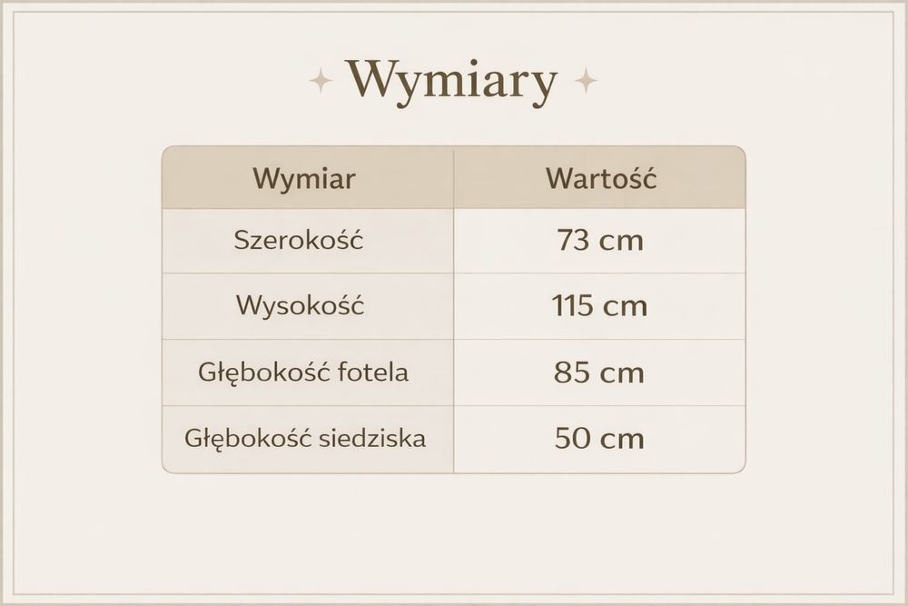 Stylowy fotel w kolorze musztardowym