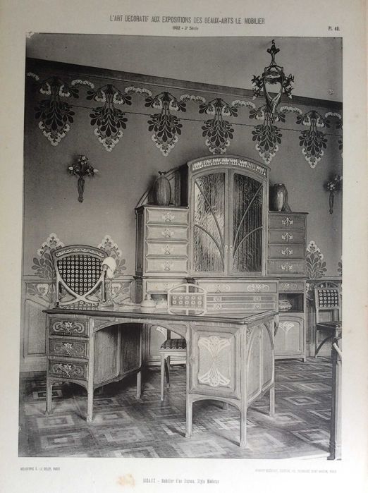 Tema: Mobiliário.  Estampas fotográficas.  Ano 1902.  Public. n.º 2