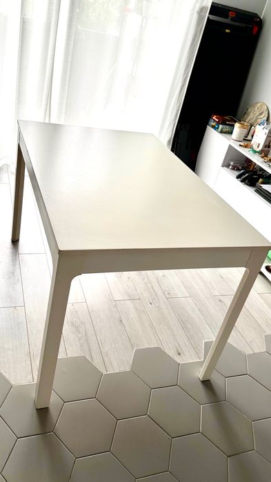 IKEA EKEDALEN – biały stół rozkładany 120/180x80x75