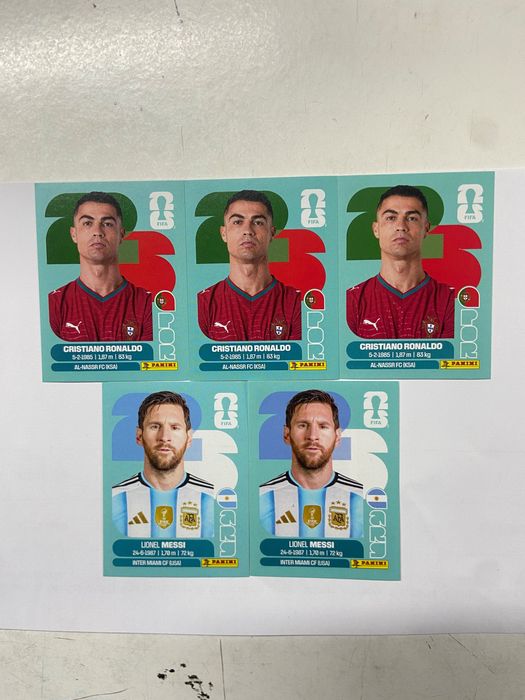 Cromos mundial 2026 - Ronaldo e Messi