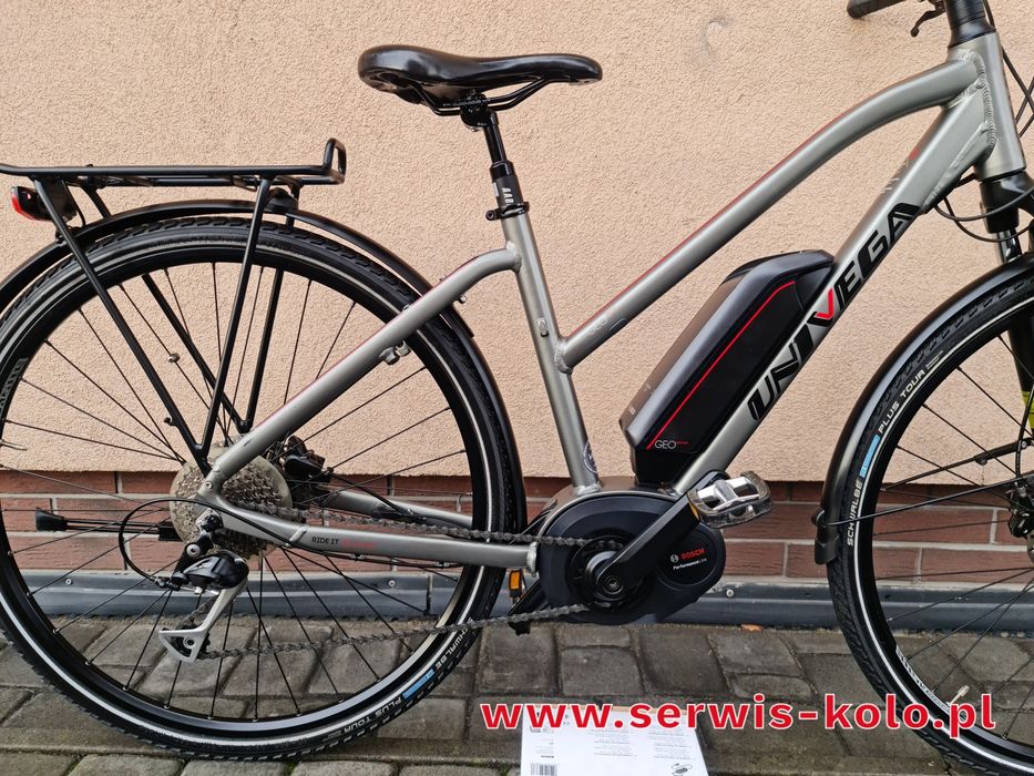 Rower elektryczny damski damka UNIVEGA koła 28 SHIMANO ALIVIO okazja