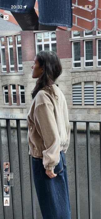 Утеплена куртка zara розмір с вельвет з контрастним коміром