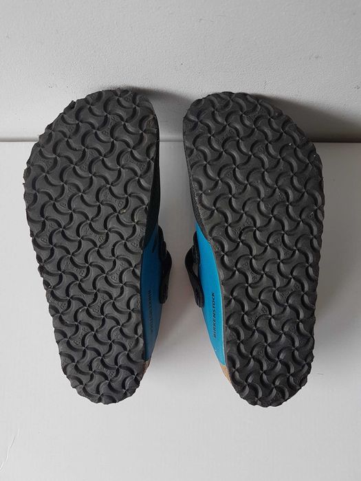 BIRKENSTOCK Kay chodaki kapcie sandały klapki niebieskie Orka roz. 30