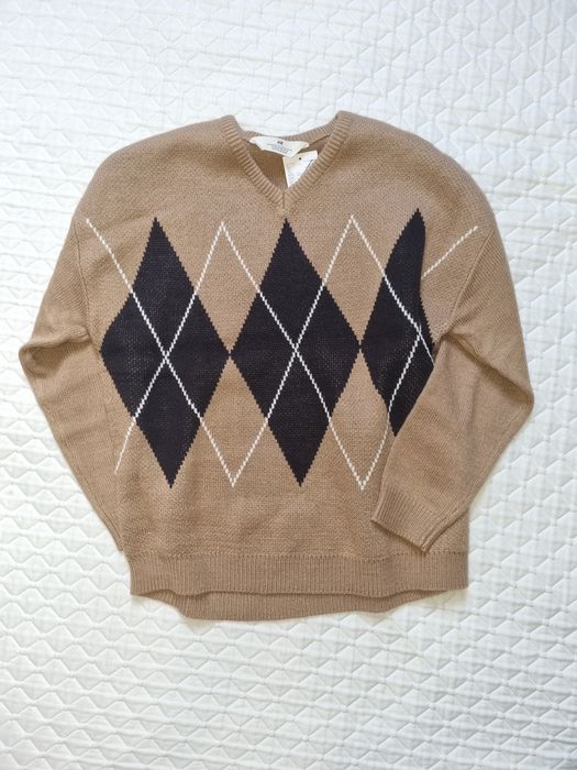 Sweter brązowy z H&M