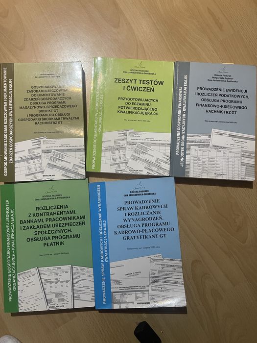 Ksiazka technik rachunkowsci, rechnik ksiegowosci, kadry i place