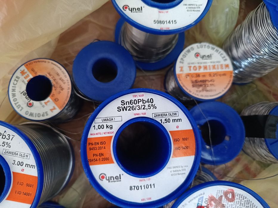 Припій припой з флюсом Sn60Pb40 0.25мм 0.3mm 0.7mm 1mm 1.5мм 3mm
