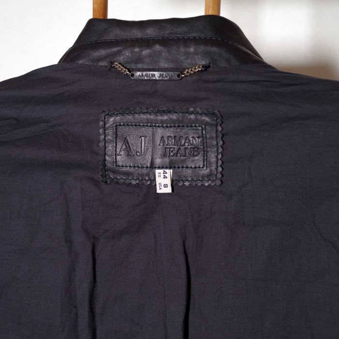 Шкіряна куртка Armani Jeans Leather jacket оригінал М розмір ідеальна