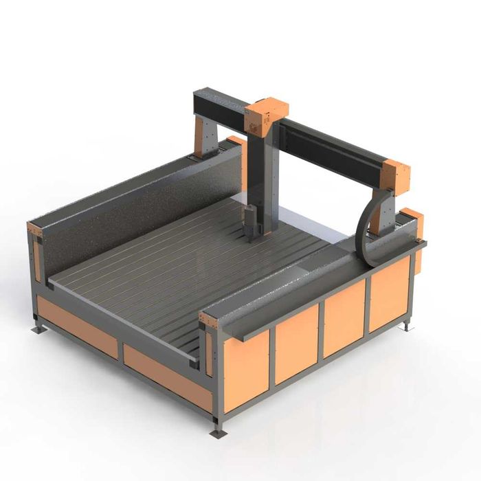 1500×1500 мм. Фрезер ЧПК “Ястреб 1515-650” – Робочий хід осі Z - 650мм