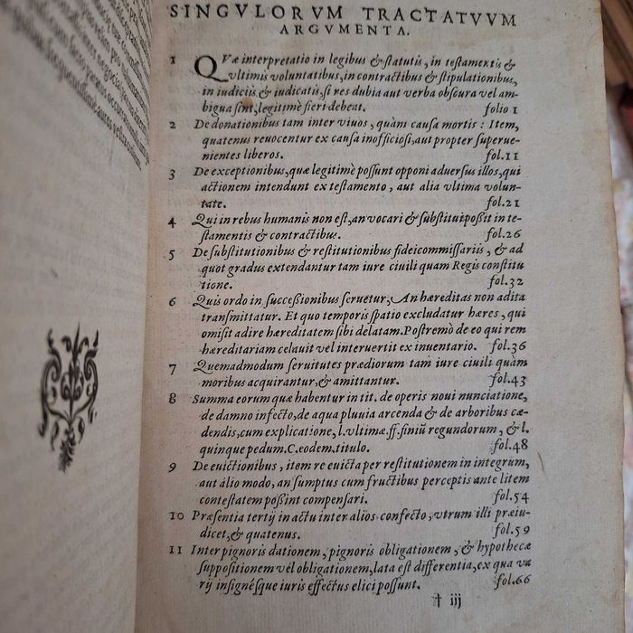 1.ª Edição MUITO RARA do Séc. XVI sobre Direito. 1567.