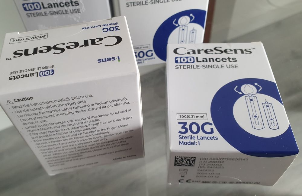 Ланцети CareSens 30G (0.31 мм), 100 шт. для глюкометра