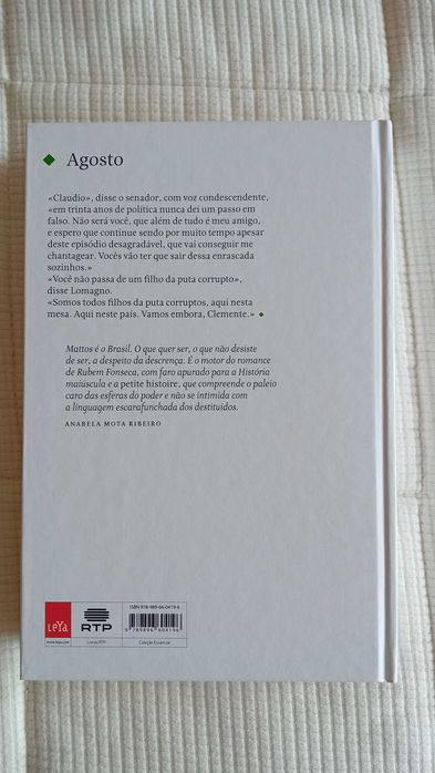 Livro Agosto de Rubem Fonseca