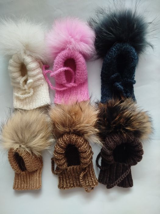 В'язані шапочки для собак невеликих порід