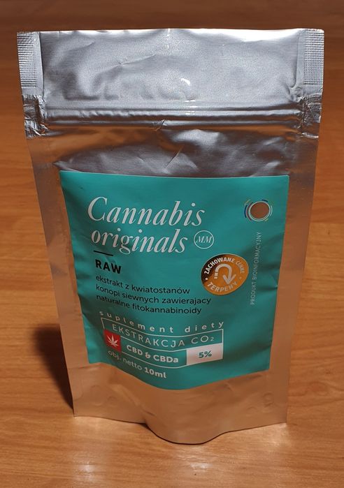 Olejek CBD & CBDa, 5%, 10ml, marki Dobre Konopie (RAW, CO2)