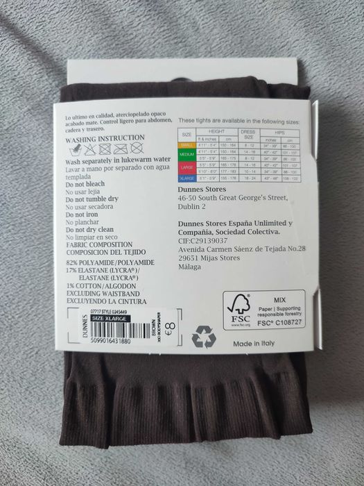 Rajstopy brąz 30Den XL  / 48