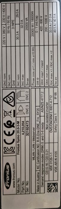 Sprzedam falownik FRONIUS