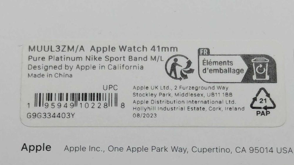 Ремешок для смарт часов Apple Watch Nike Sport Band