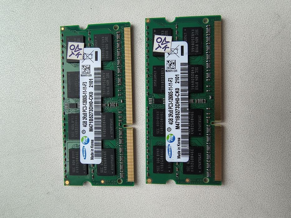 SO-DIMM DDR3 Samsung 4Gb 1600 Mhz 2 шт