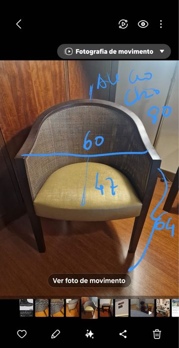 Par de cadeiras  Potocco