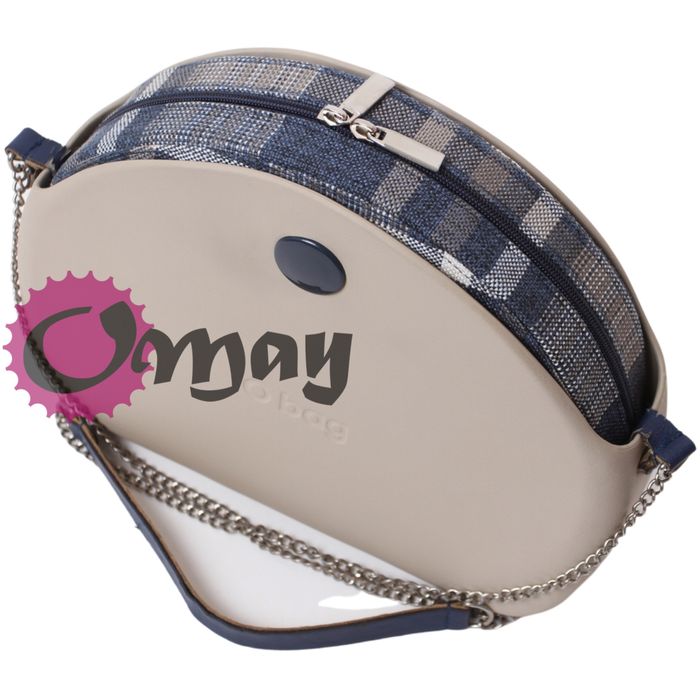 Beżowa Krata organizer do OBAG MOON LIGHT granatowy 2 kieszenie OMAY