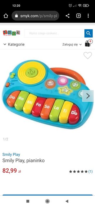 Pianino pianinko Smyk Smiki