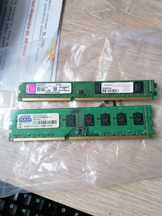 Pamięć RAM 2x2gb