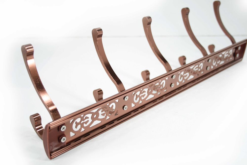 Вішалка настінна під мідь 5 гачків (50см)