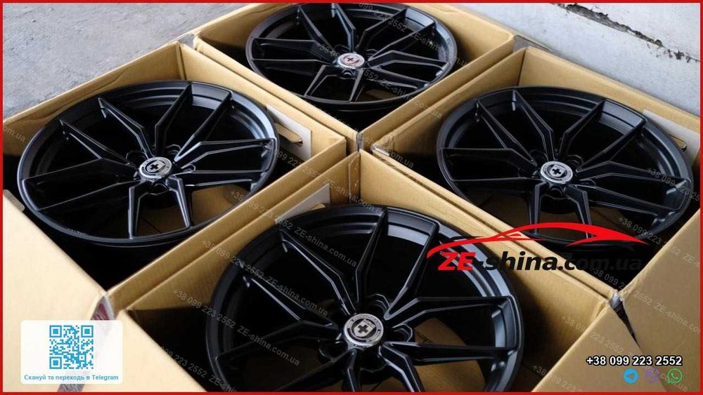 Диски HRE R17 5x120 ET35 Flow Forming 7 кг Gloss Black BMW F30 E90 F10 E60 F32 X3 F25 X4 F26 Нові