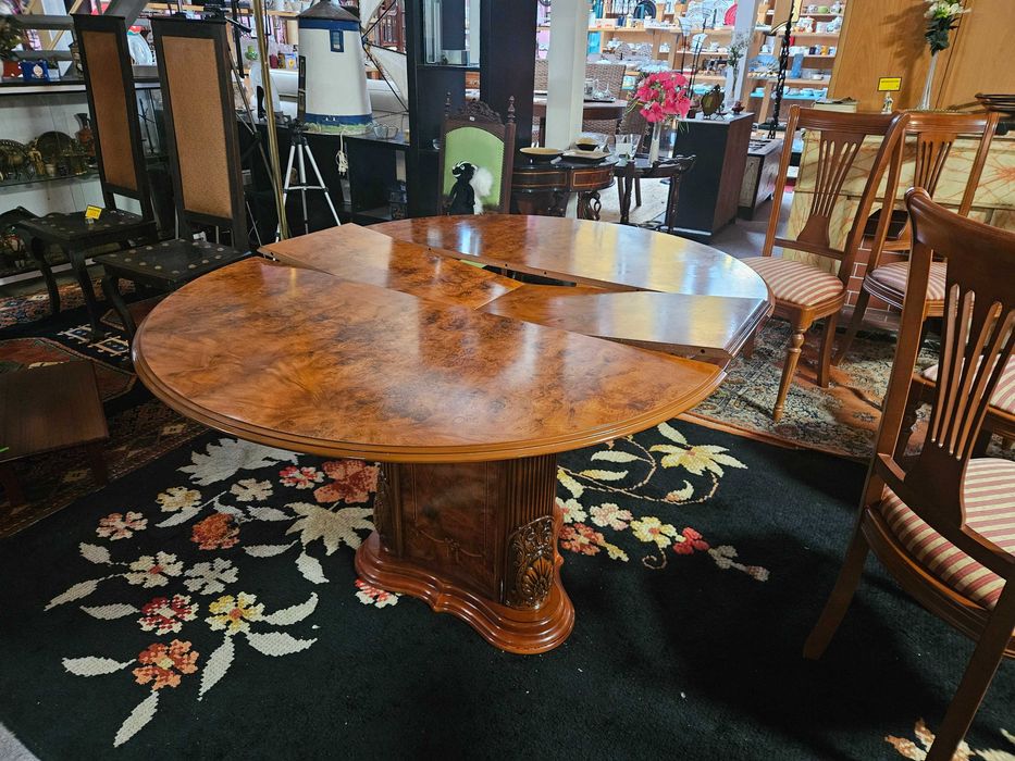 Mesa redonda extensível - óptimo estado geral