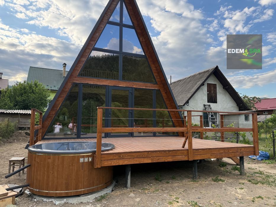 Чан з джакузі! Спа купель! Чан на дровах! Баня офуро! Спа!