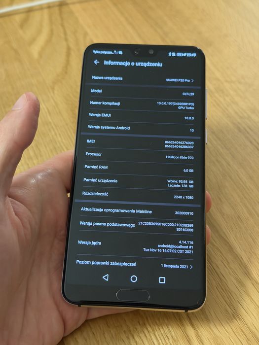 Huawei P20 Pro 128 GB w stanie bardzo dobrym