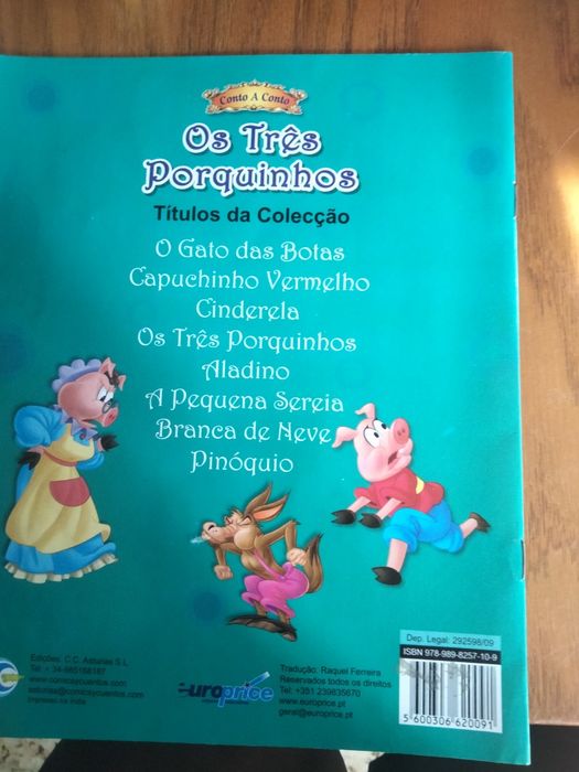 Livro "Os três porquinhos"