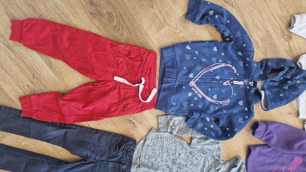Mega Zestaw 15sztuk 98-104, 3-4lata bluzy spodnie dresy