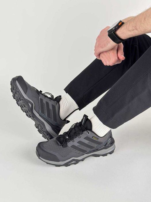 !SALE! Літні кросівки Adidas Terrex Skychaser Dark Grey Black Premium 41 42 43 44 45 сітка