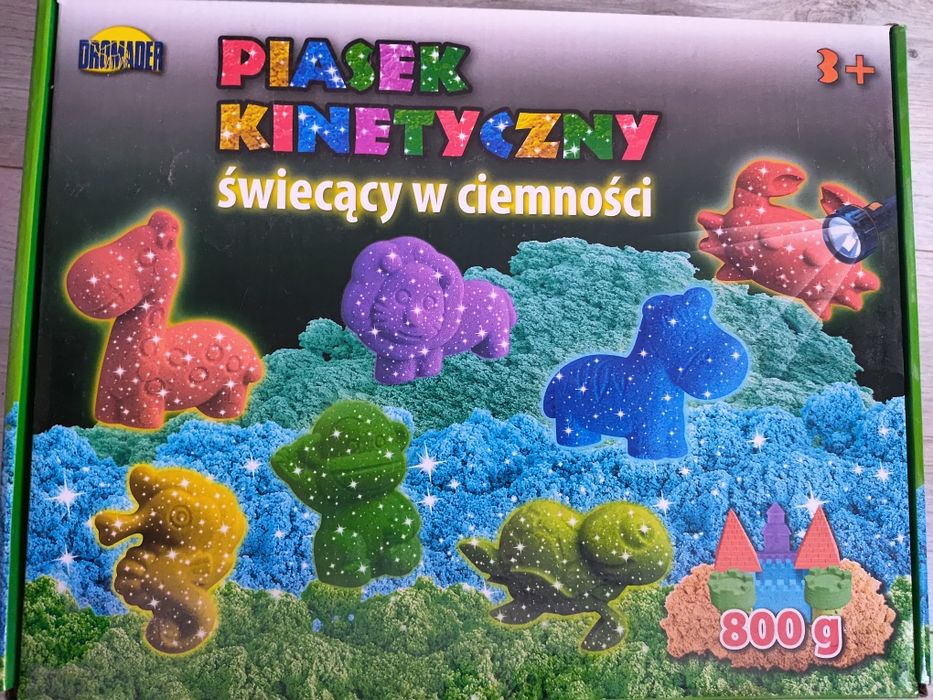 Piasek kinetyczny świecący w ciemnosci