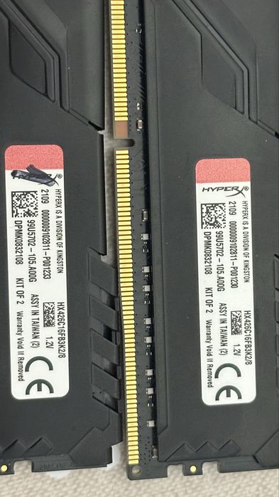 HyperX 8gb 2x4 2666mhz