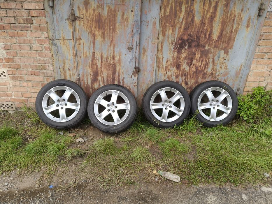 Комплект дисків з літніми шинами.Диски 5X108 R17 Peugeot 308 407 607 Expert Traveller Combo Grandland X.