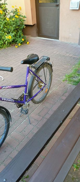 Rower fioletowo różowy