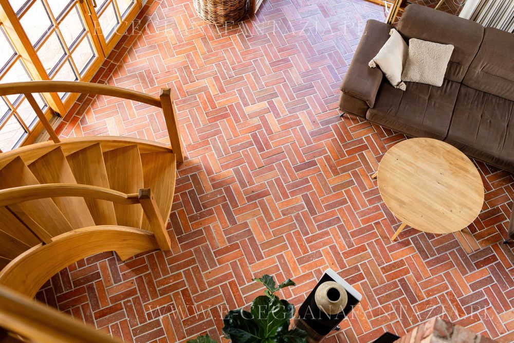 Płytki na podłogę z naturalnej cegły, płytki ceglane, producent