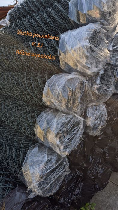 Siatka ogrodzeniowa PCV drut 3,1 mm 1 m2 montaz ogrodzenia, panele